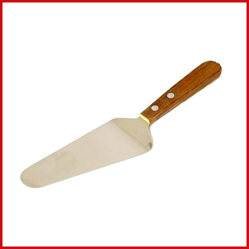 Pizza Server - Triangular Blade - Wooden Handle